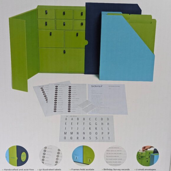 SAVOR The Library: Baby Edition. Khaki, Grey, White - Unisex- NEW IN BOX - Picture 6 of 12